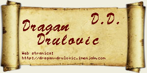 Dragan Drulović vizit kartica